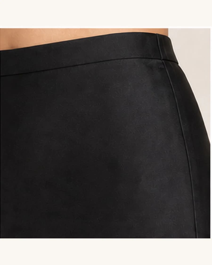 After Dark Bias Midi Skirt: close-up detail view