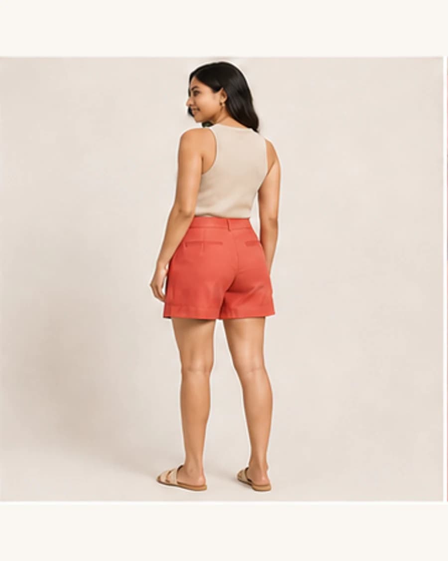 After Dark Tailored Short: three-quarter styling view