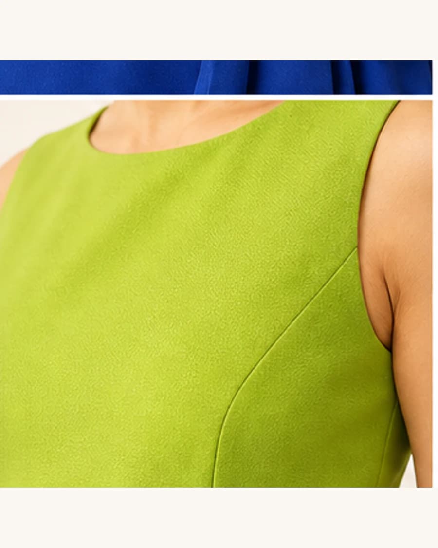 City Shift Dress: close-up detail view