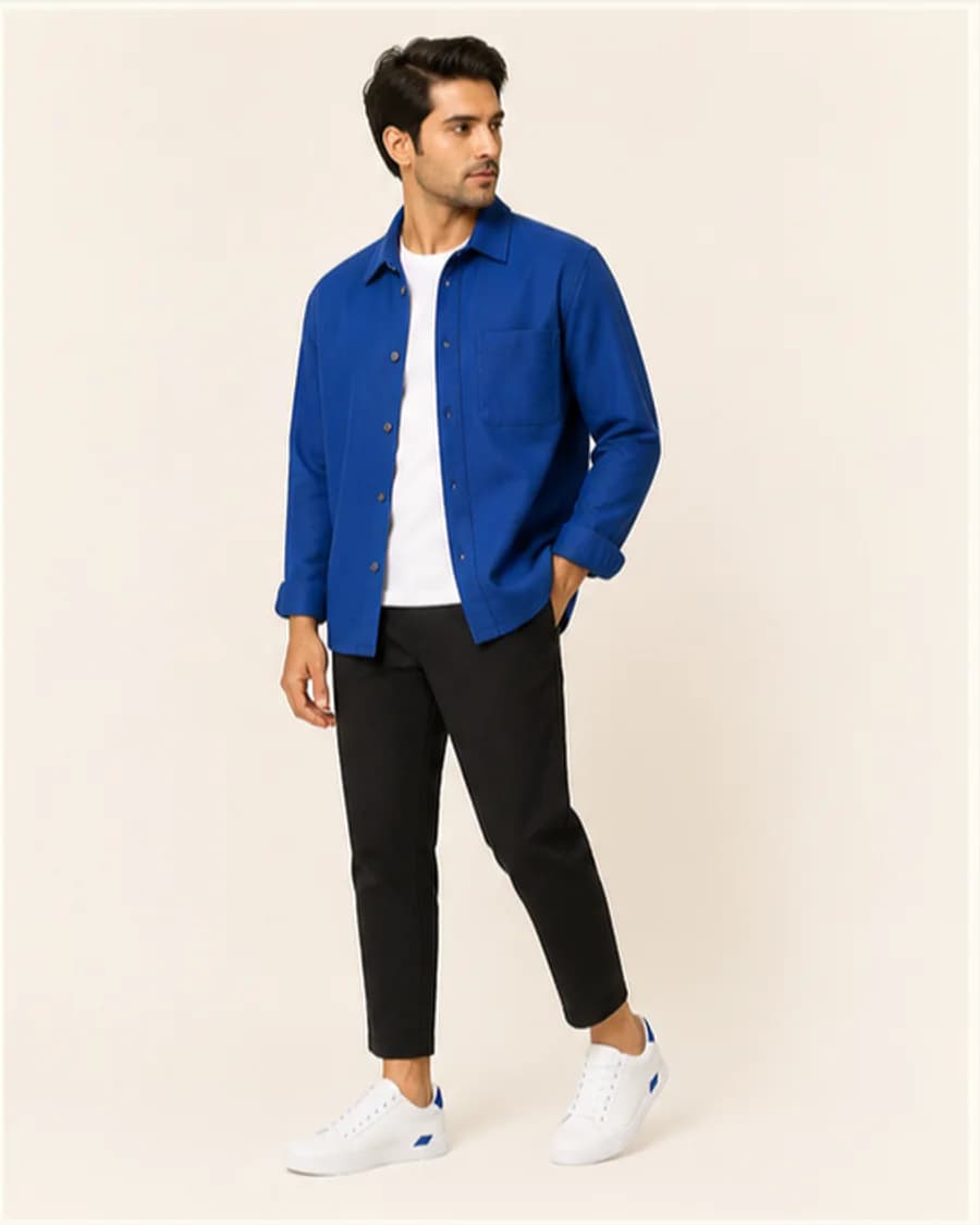 City Street Sneakers: front styling view on an adult Indian model