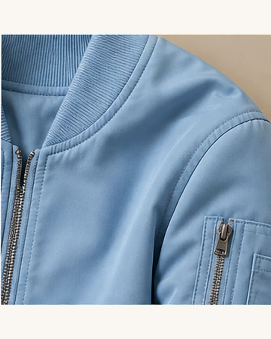Citylight Bomber Jacket: close-up detail view