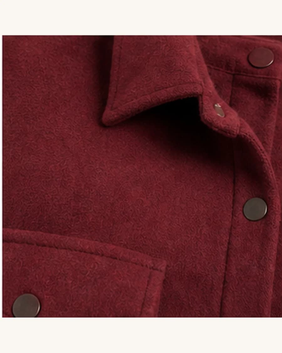 Citylight Boxy Overshirt: close-up detail view