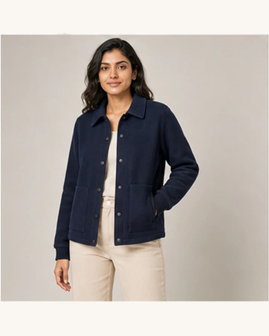 Citylight Coach Jacket: front styling view on an adult Indian model