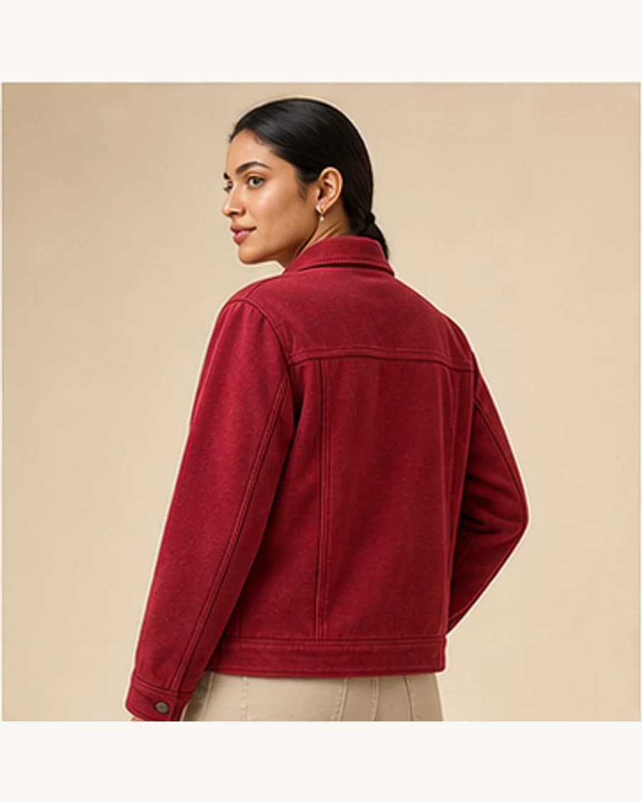 Citylight Denim Layer: three-quarter styling view