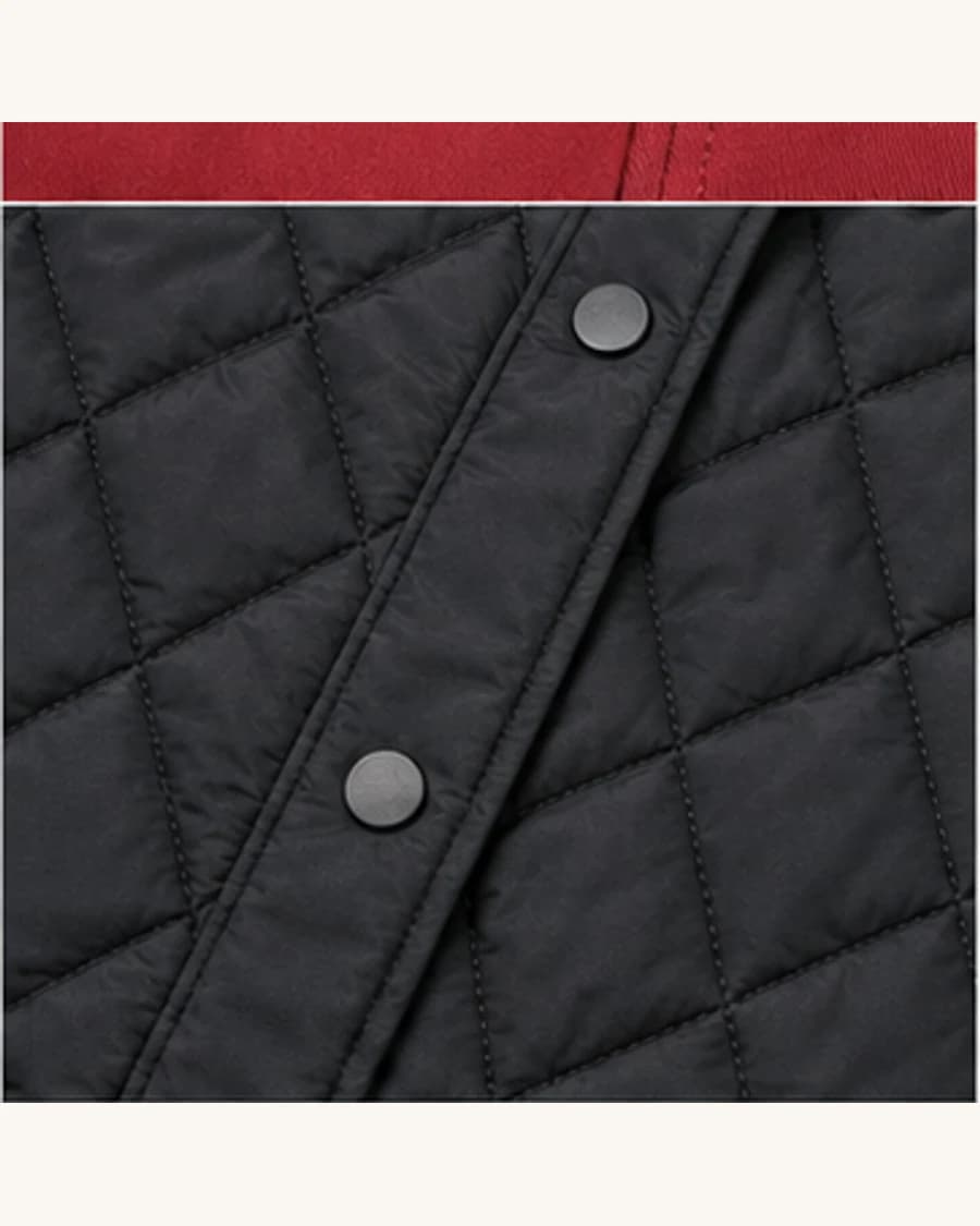 Citylight Quilted Vest: close-up detail view