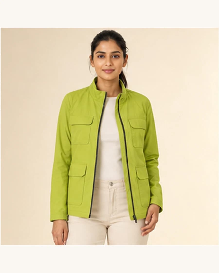 Citylight Utility Jacket: front styling view on an adult Indian model