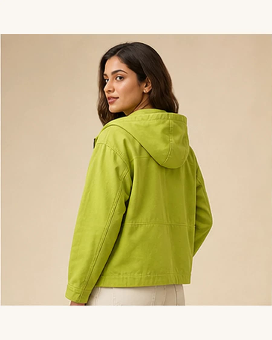Citylight Zip Hoodie: three-quarter styling view