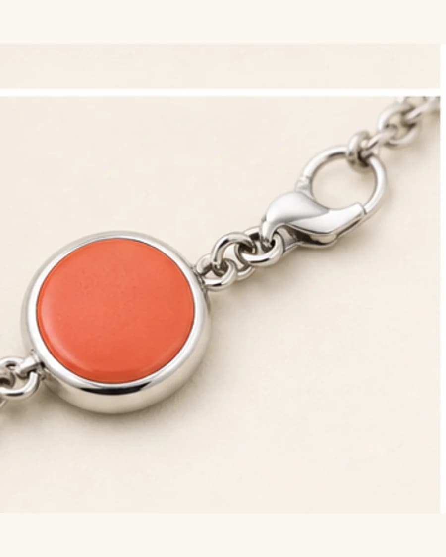 Colour Pop Charm Bracelet: close-up detail view