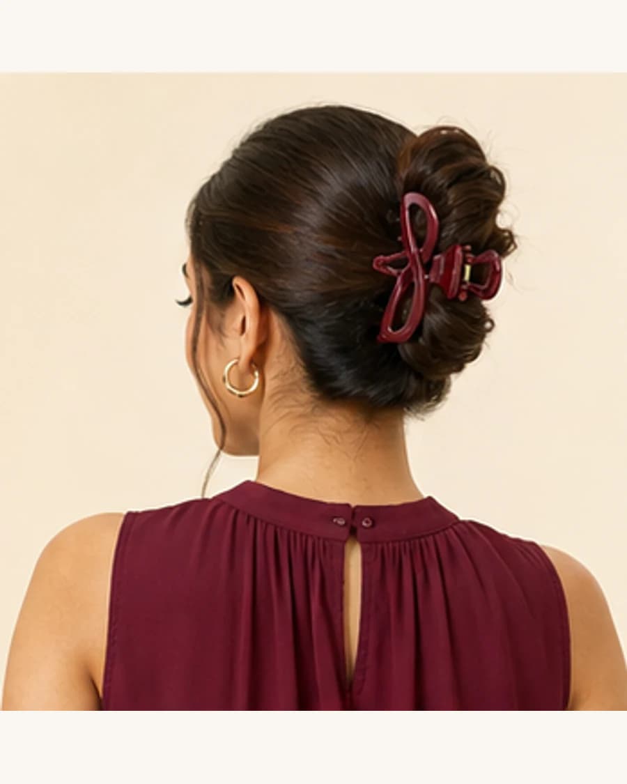 Colour Pop Hair Clip Set: three-quarter styling view