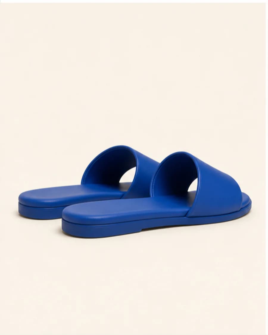 Colour Slide Sandals: three-quarter styling view