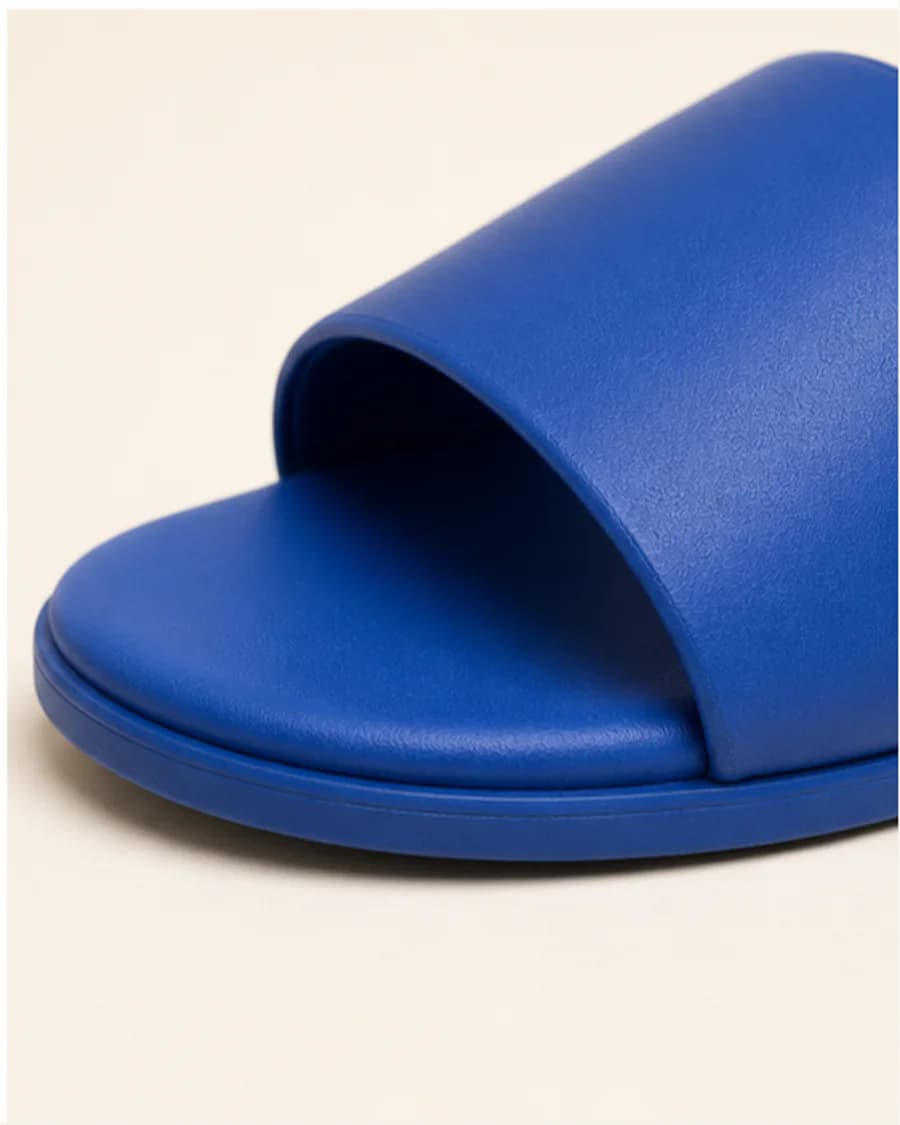 Colour Slide Sandals: close-up detail view