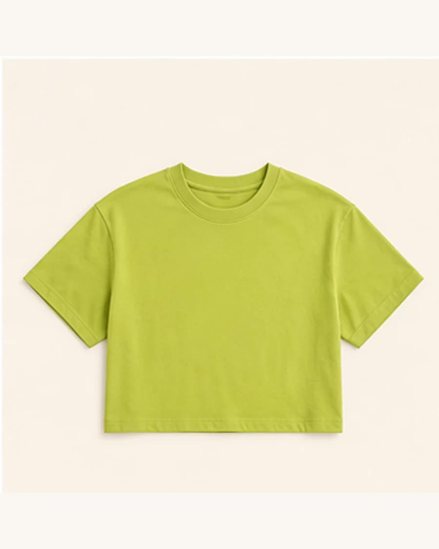 Cropped Box Tee: product-only view