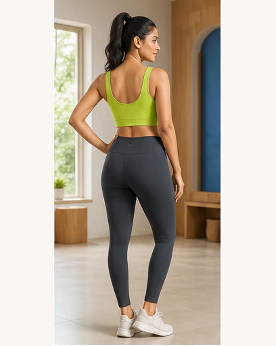 Form Studio Bra Top: three-quarter styling view