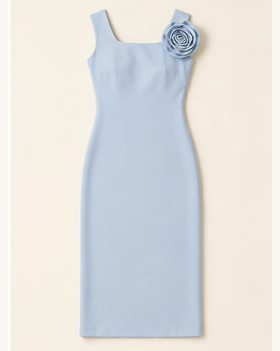 Gallery Corsage Midi Dress: product-only view