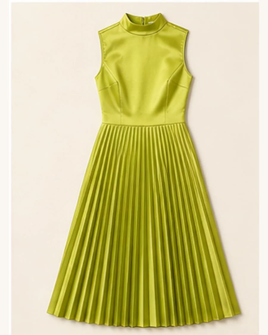 Gallery Pleat Dress: product-only view