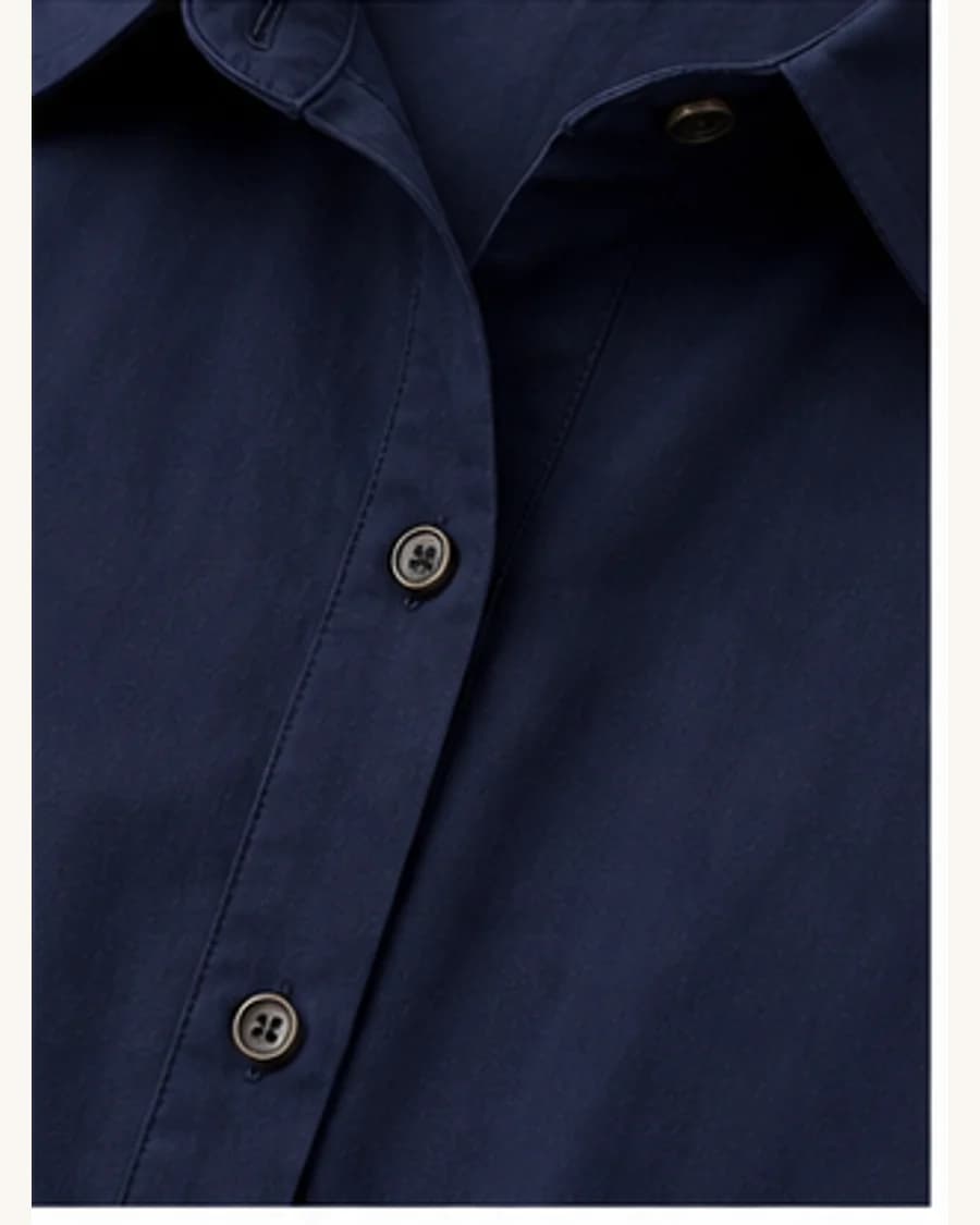 Gallery Shirt Dress: close-up detail view