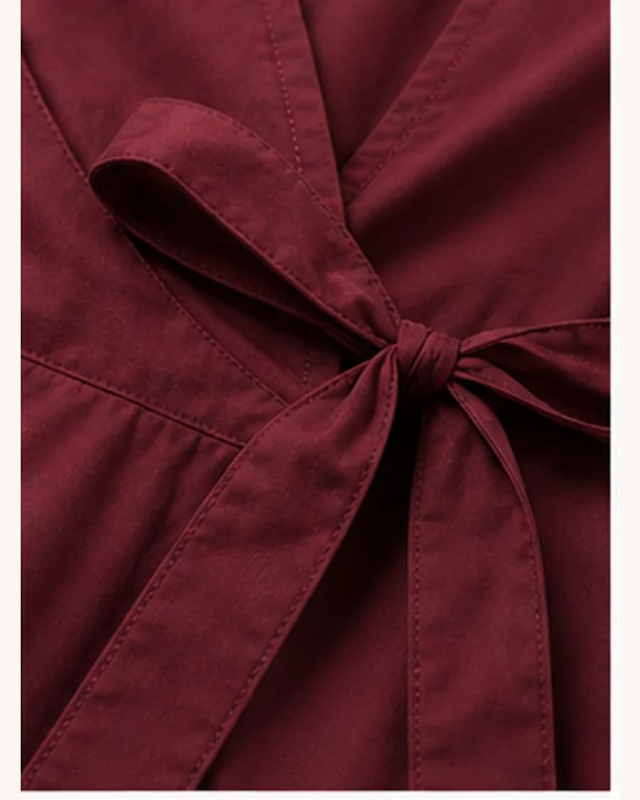 Gallery Wrap Mini Dress: close-up detail view