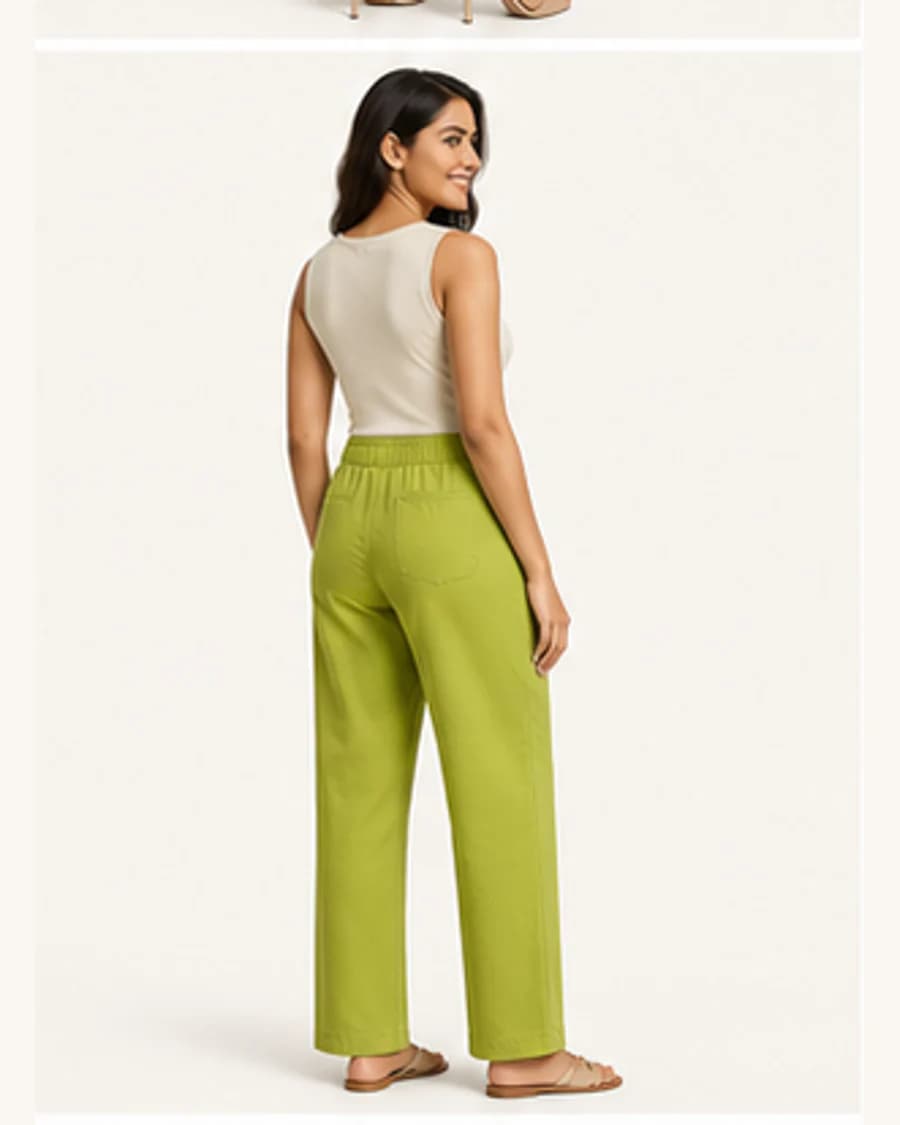 Harbour Pull On Pant: three-quarter styling view
