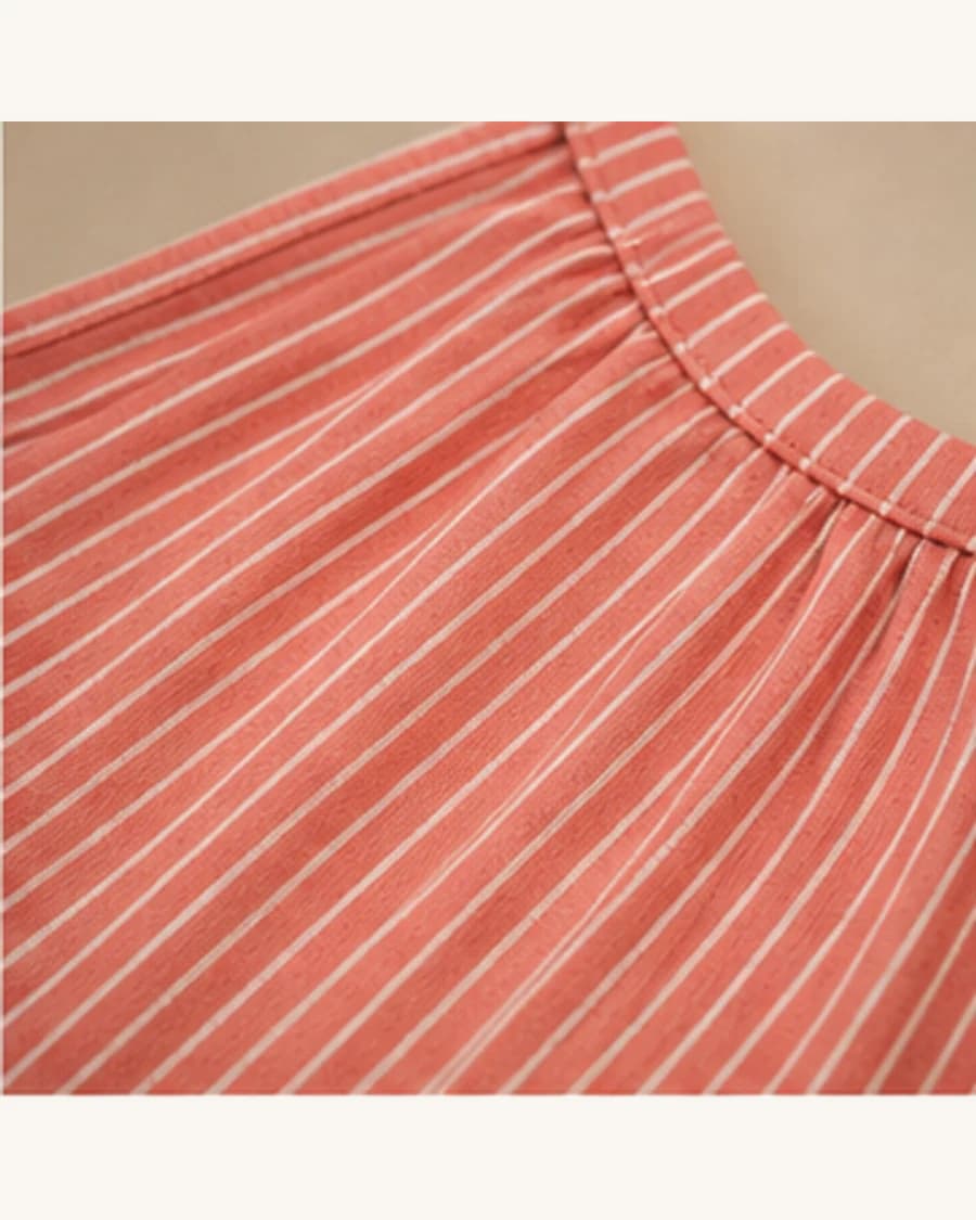 Harbour Stripe Halter Top: close-up detail view