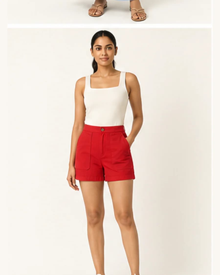 Harbour Utility Short: front styling view on an adult Indian model