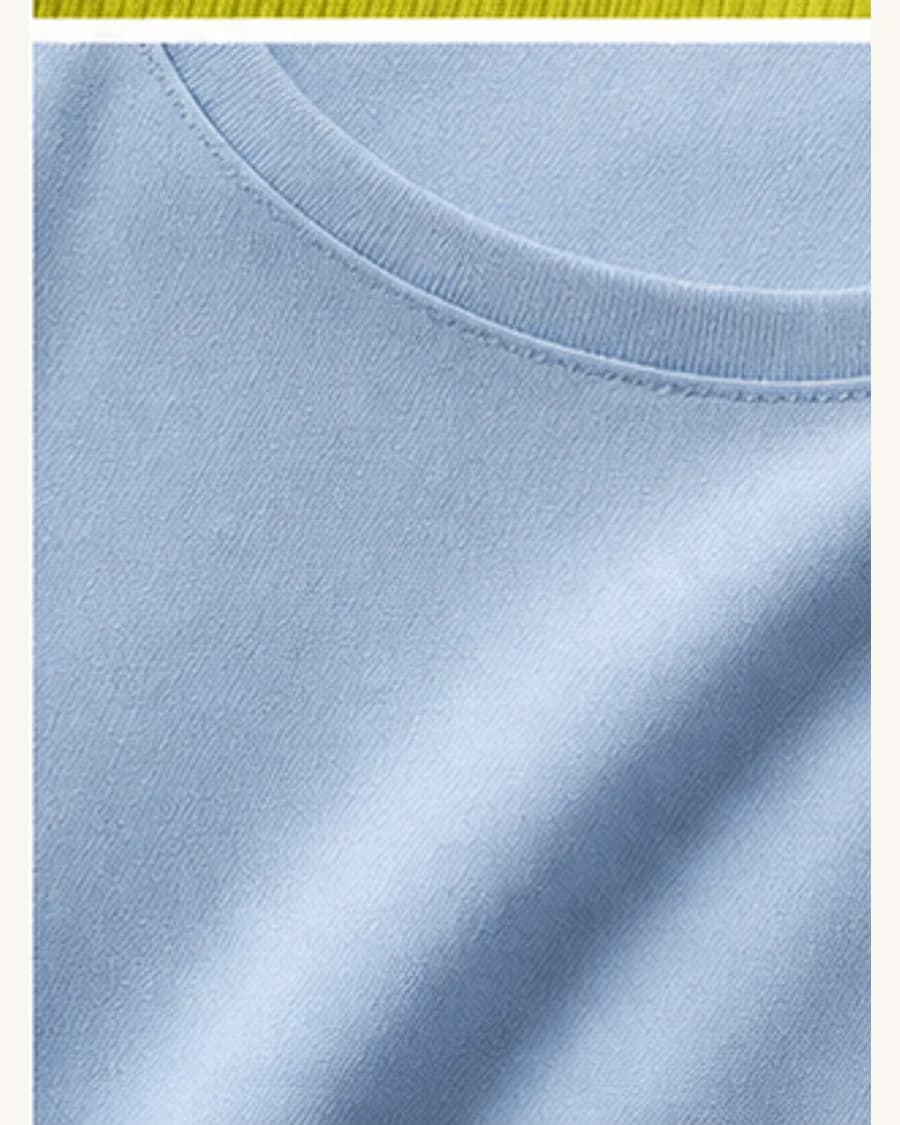 Metro Knit Crew Top: close-up detail view