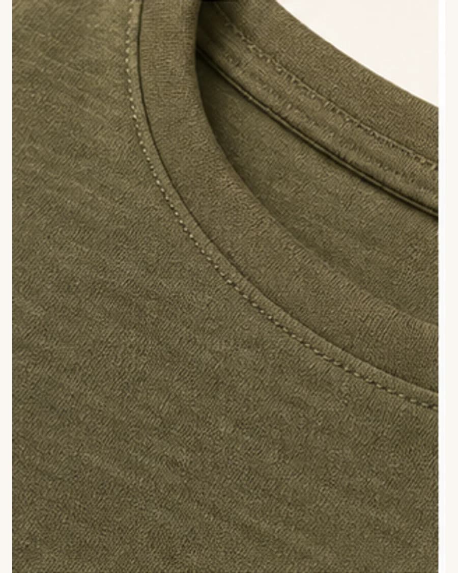 Metro Knit Long Sleeve Tee: close-up detail view