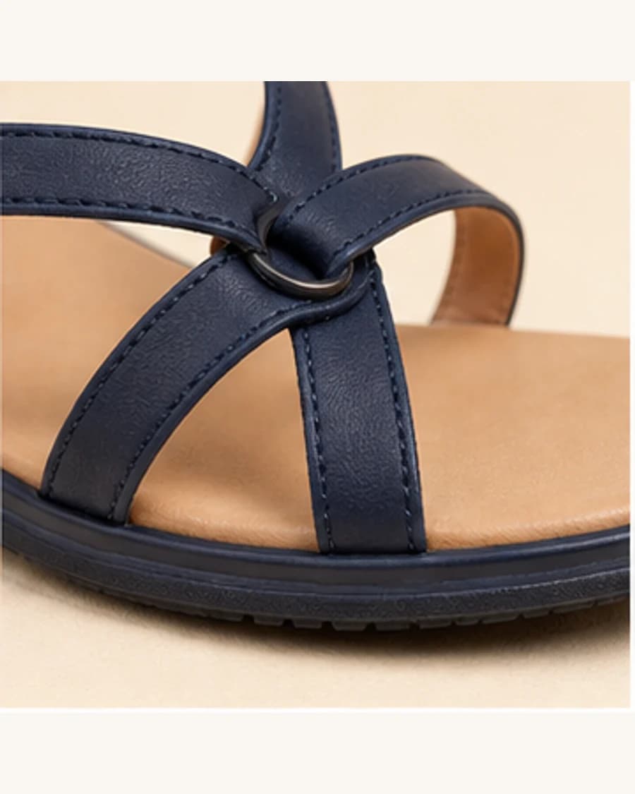 Metro Strappy Sandal: close-up detail view