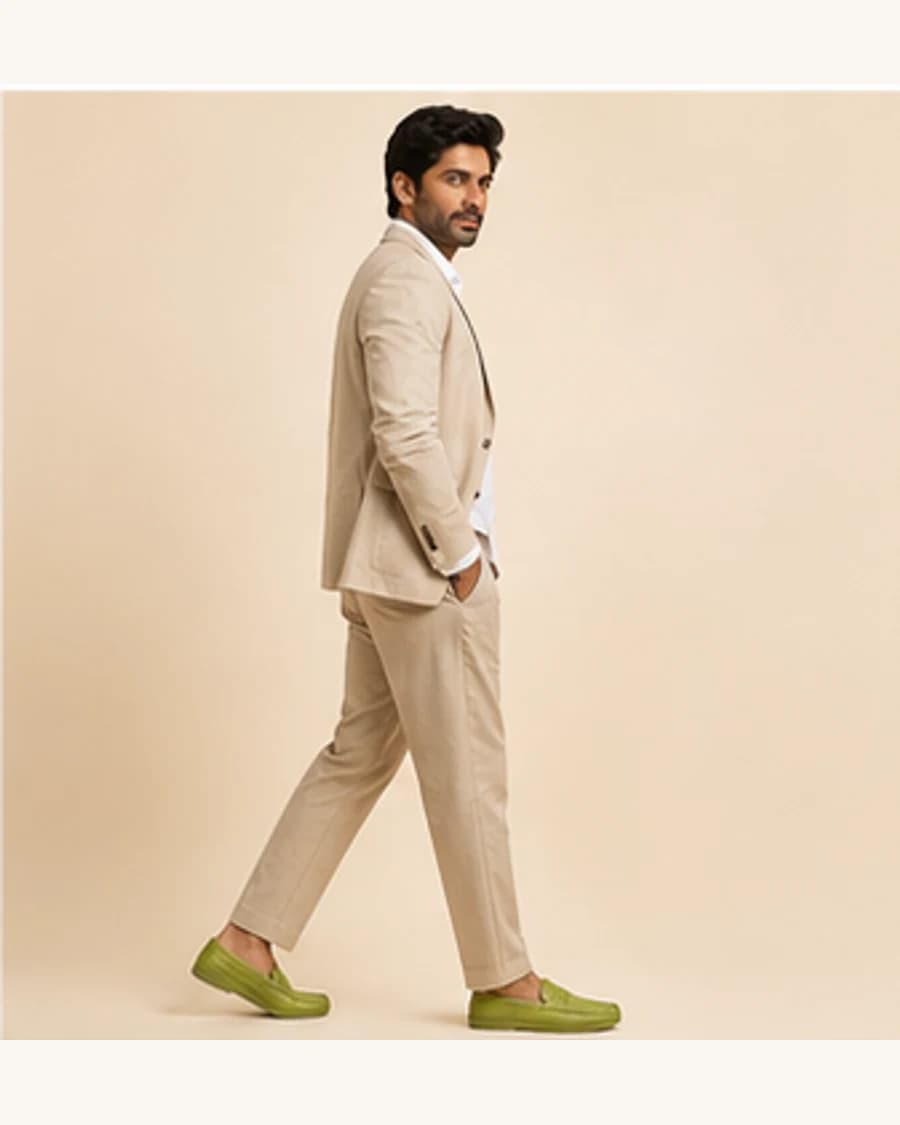 Metro Woven Loafer: three-quarter styling view
