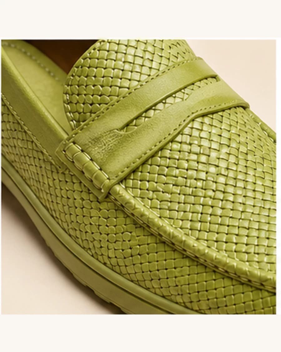 Metro Woven Loafer: close-up detail view