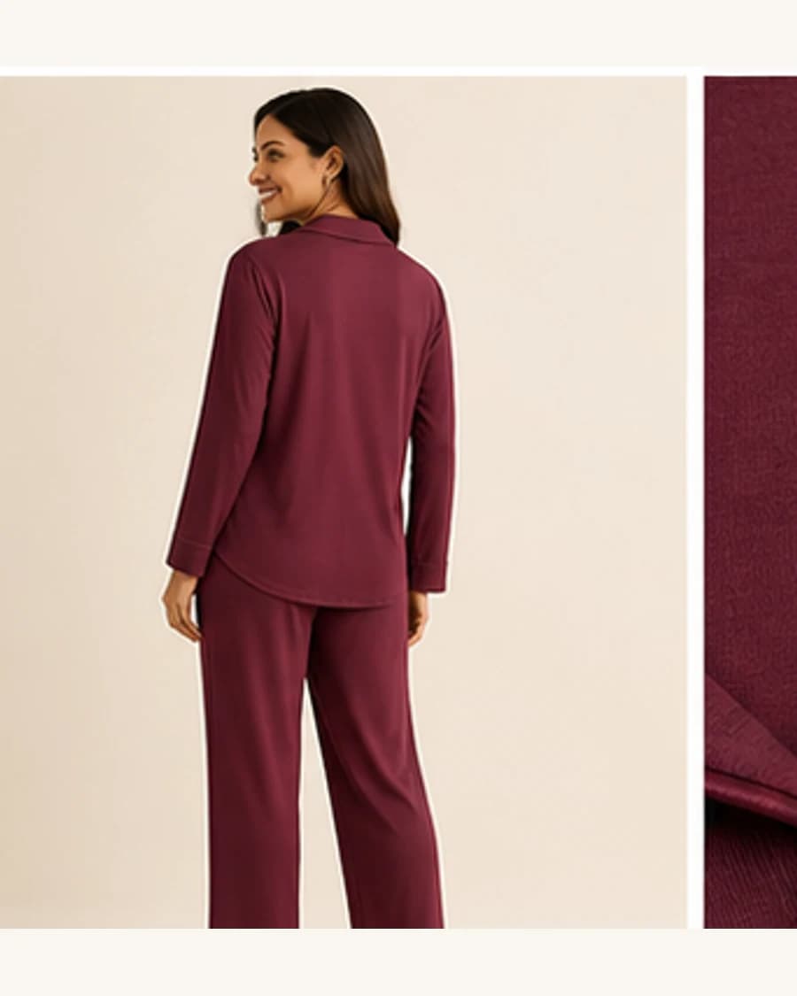 Moon Lounge Shirt: three-quarter styling view