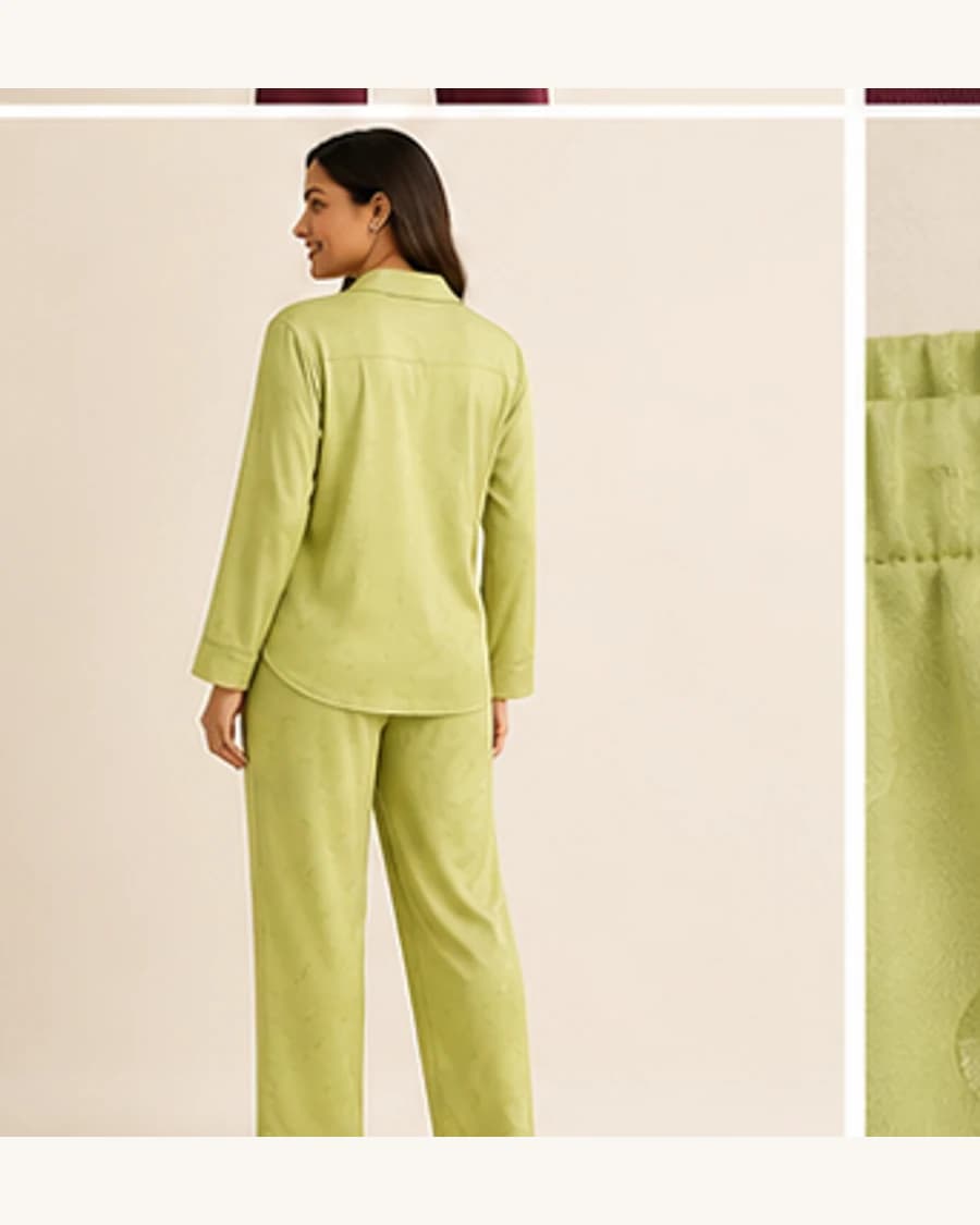 Moon Relaxed Pyjama Set: three-quarter styling view