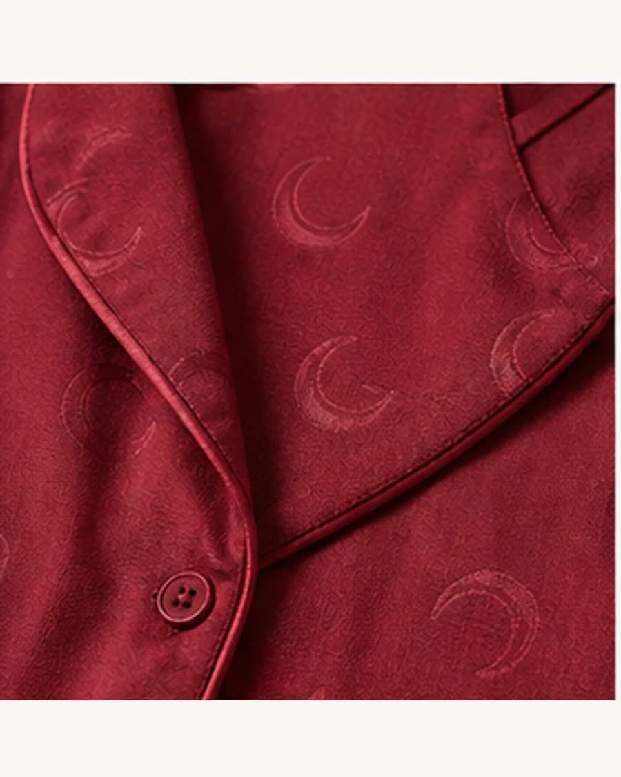 Moon Sleep Short Set: close-up detail view