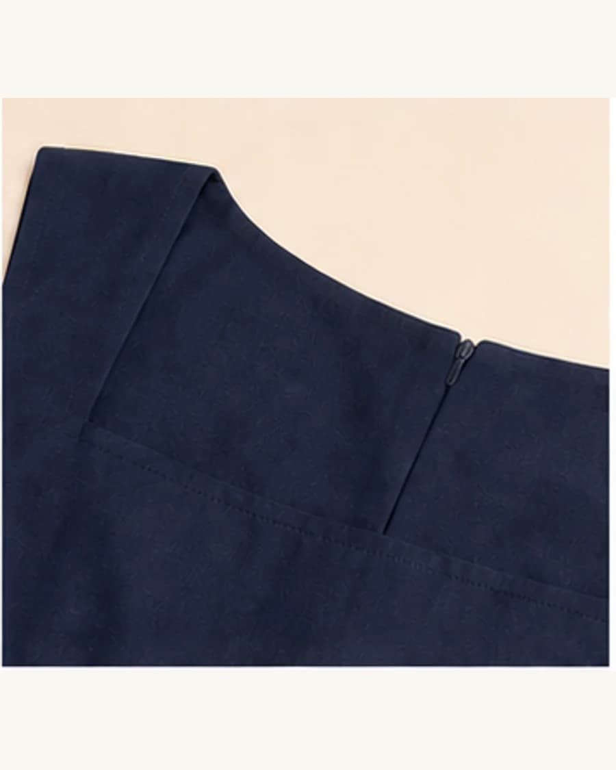 Moonlit Column Maxi Dress: close-up detail view
