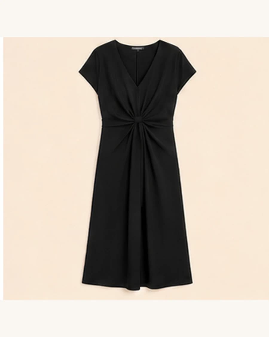 Moonlit Knot Front Dress: product-only view