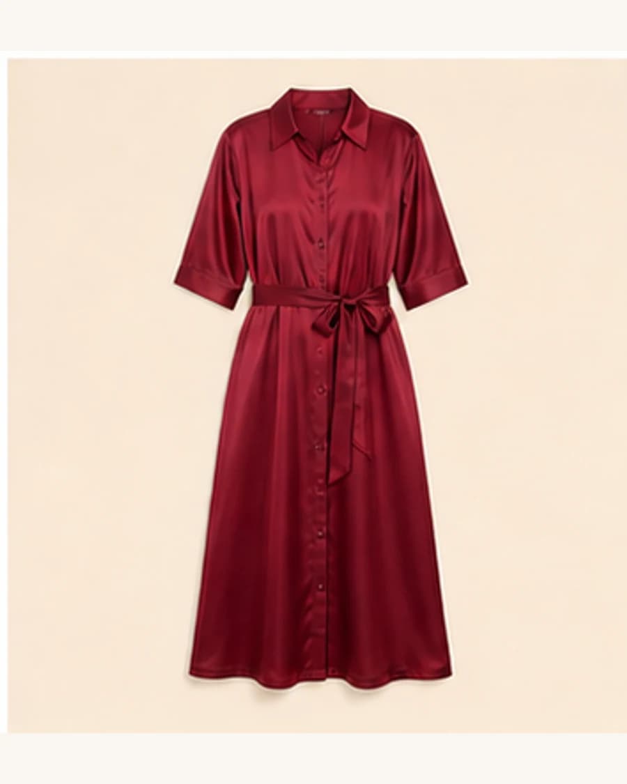 Moonlit Shirt Dress: product-only view