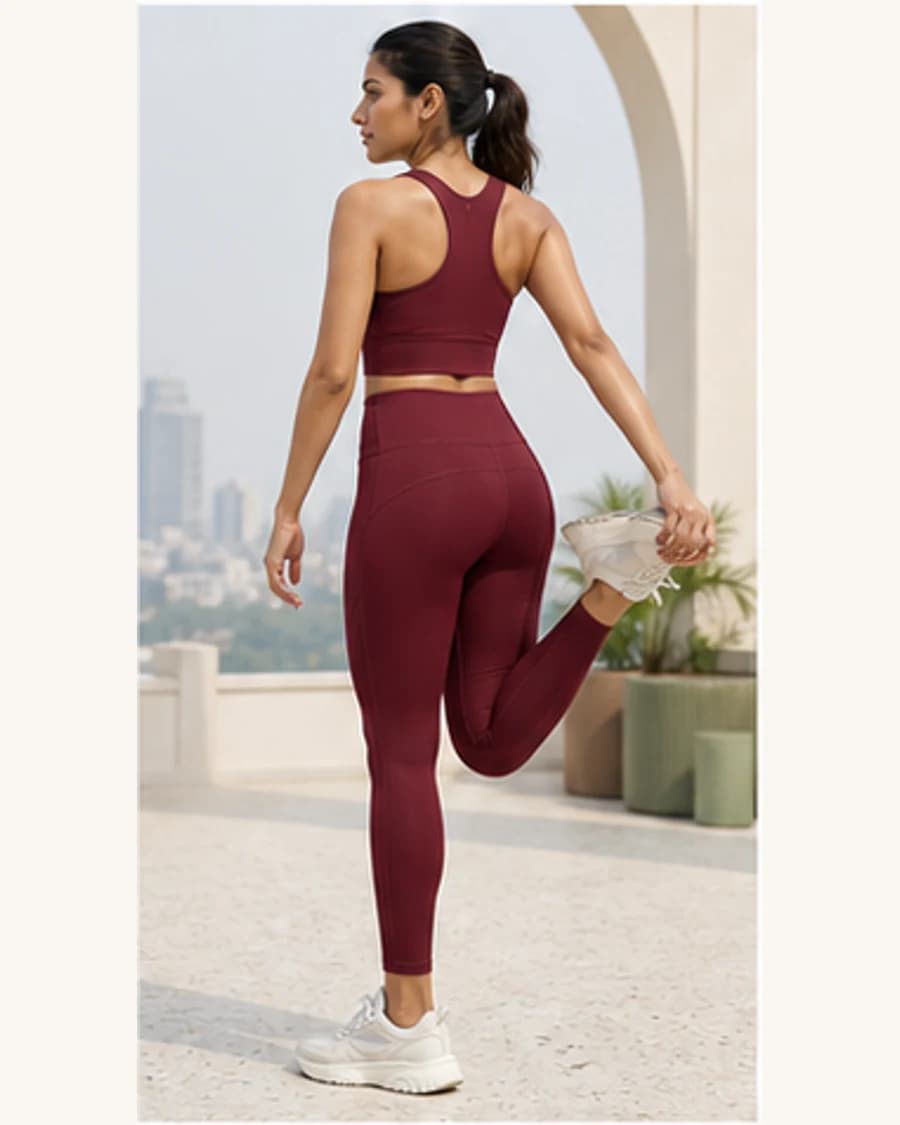Motion Sculpt Legging: three-quarter styling view
