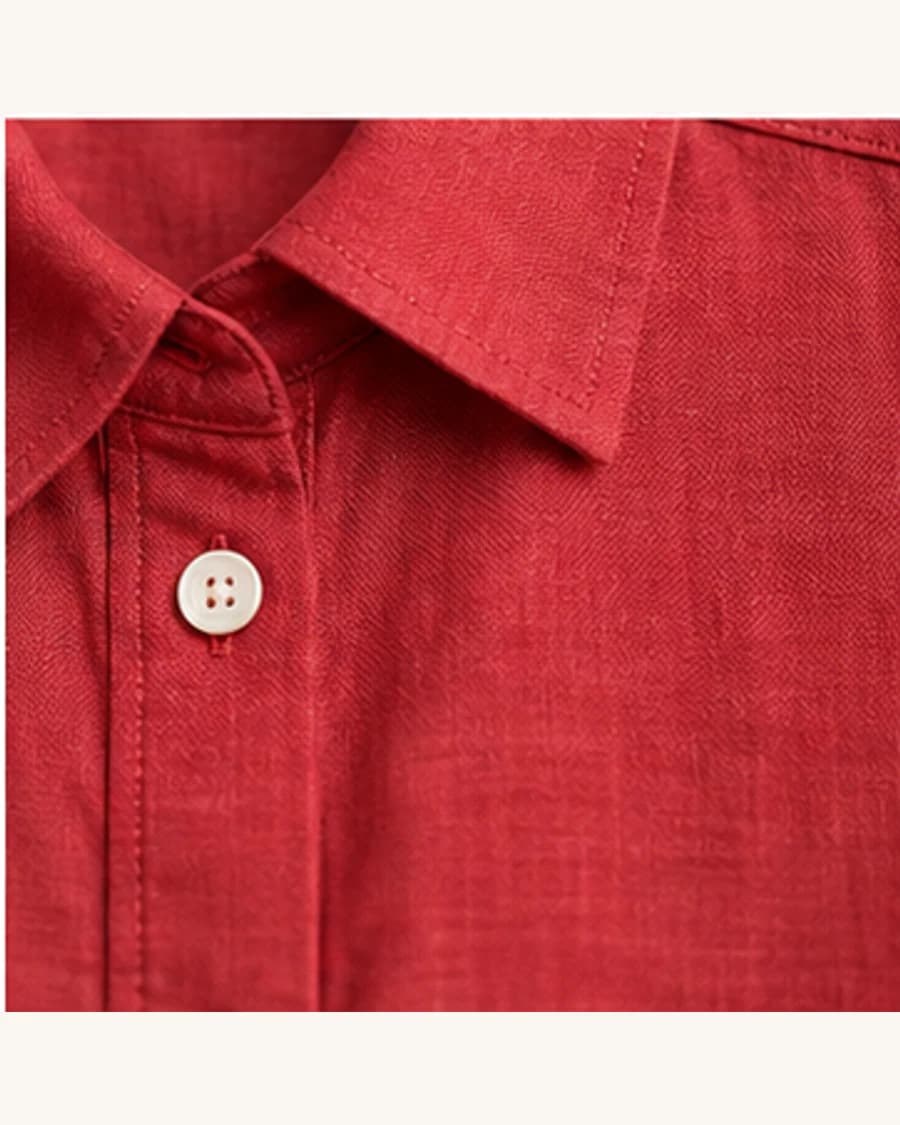 Muse Satin Relaxed Shirt: close-up detail view