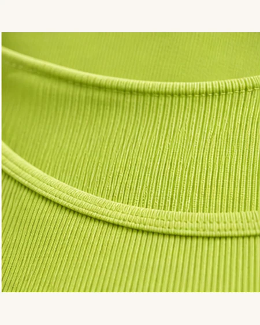 Muse Satin Scoop Top: close-up detail view