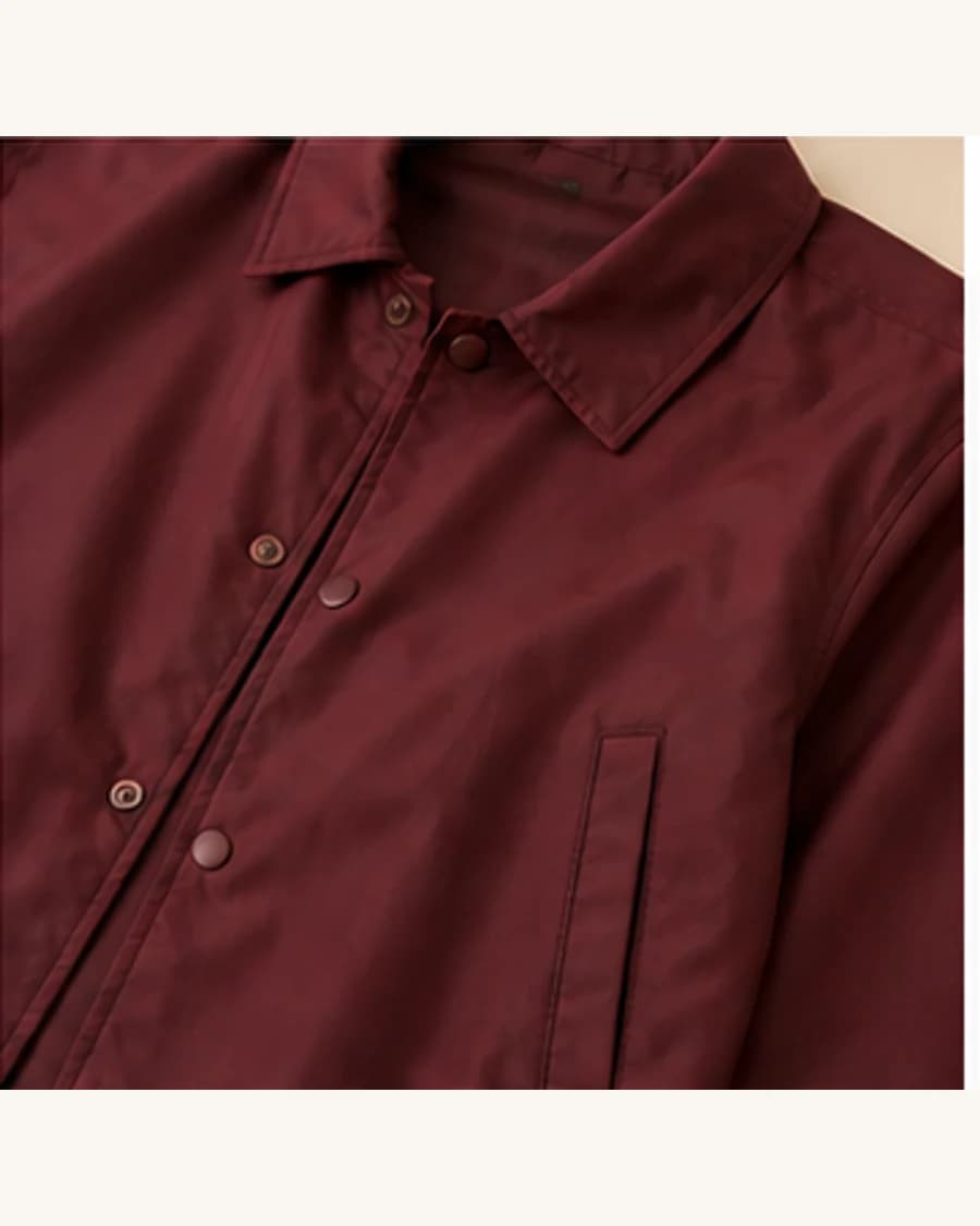 Northline Coach Jacket: close-up detail view