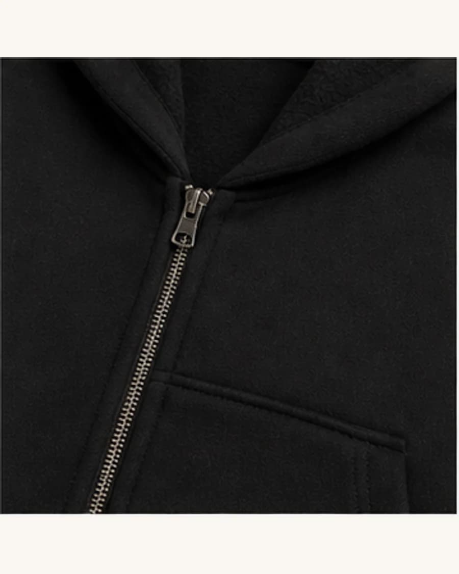 Northline Zip Hoodie: close-up detail view