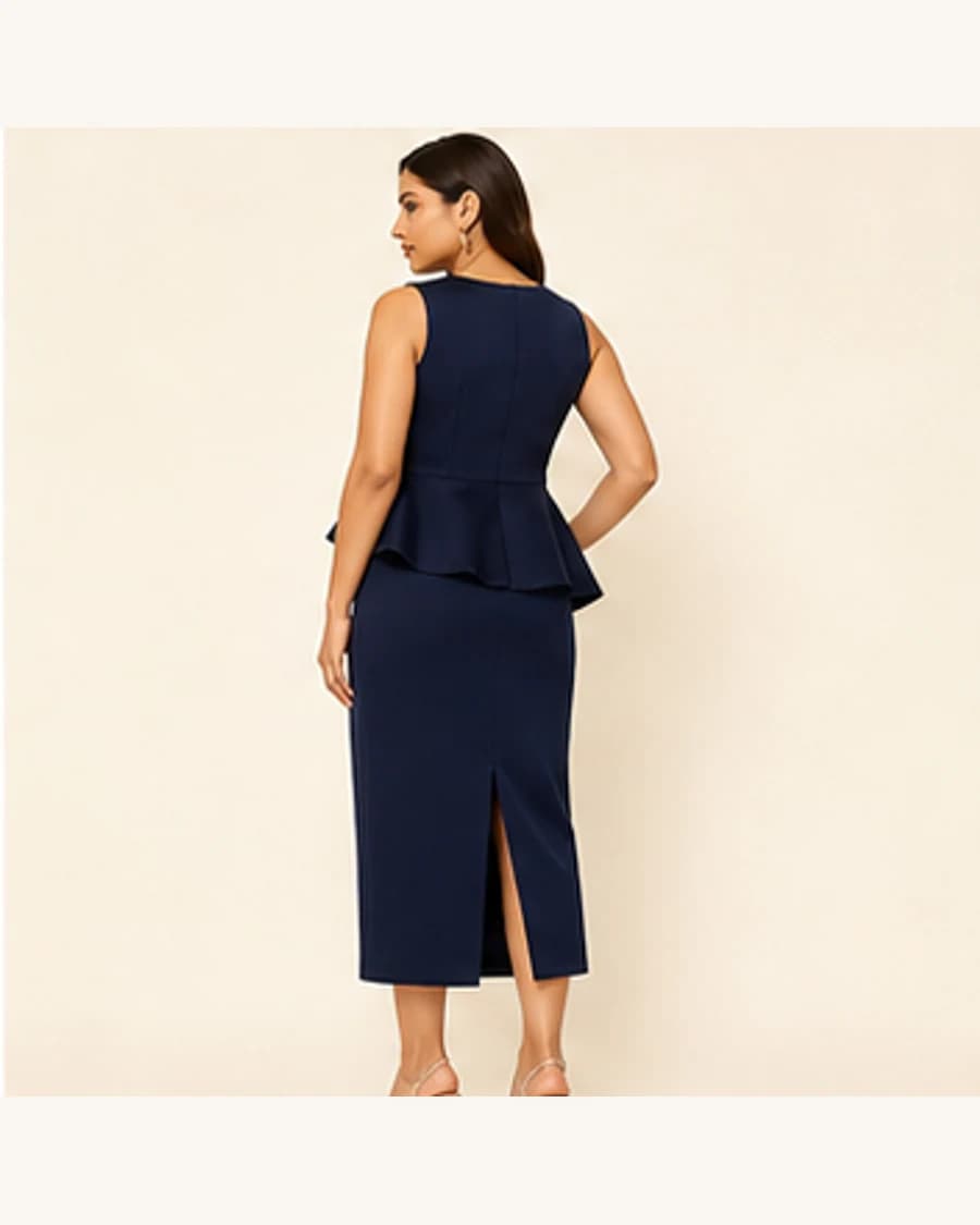 Occasion Two Piece: three-quarter styling view