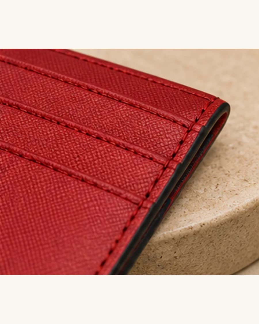 Orbit Card Wallet: close-up detail view