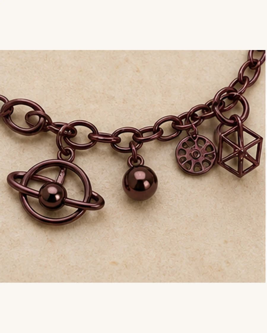 Orbit Charm Bracelet: close-up detail view