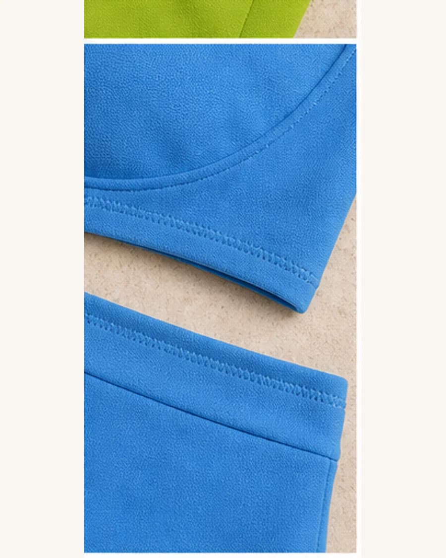 Reef High Waist Bikini Set: close-up detail view