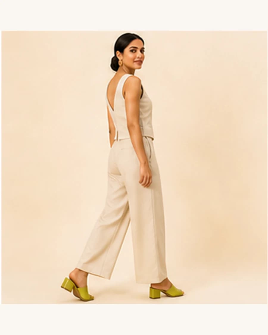 Riviera Block Heel Mule: three-quarter styling view