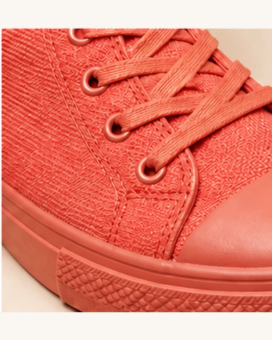 Riviera Canvas High Top: close-up detail view
