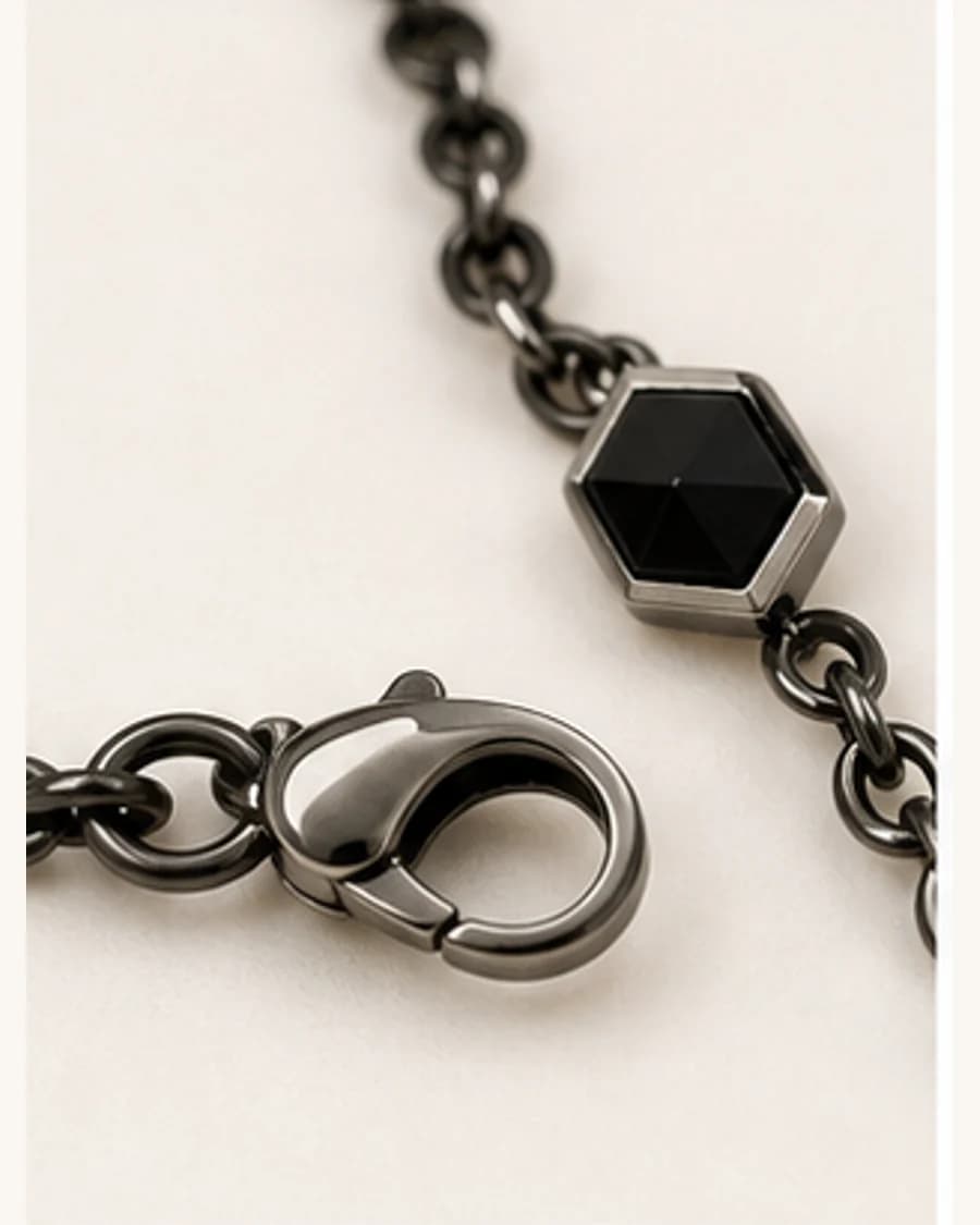 Riviera Charm Bracelet: close-up detail view