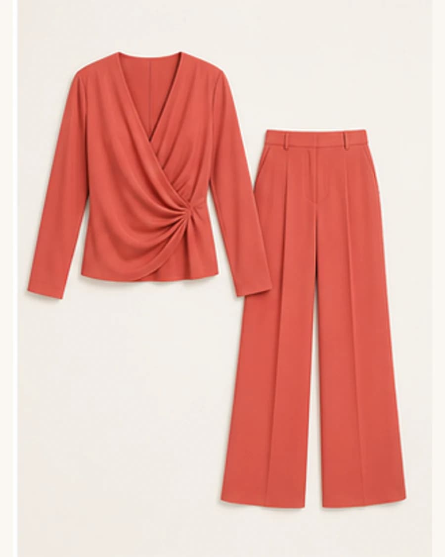 Riviera Drape Co Ord Set: product-only view