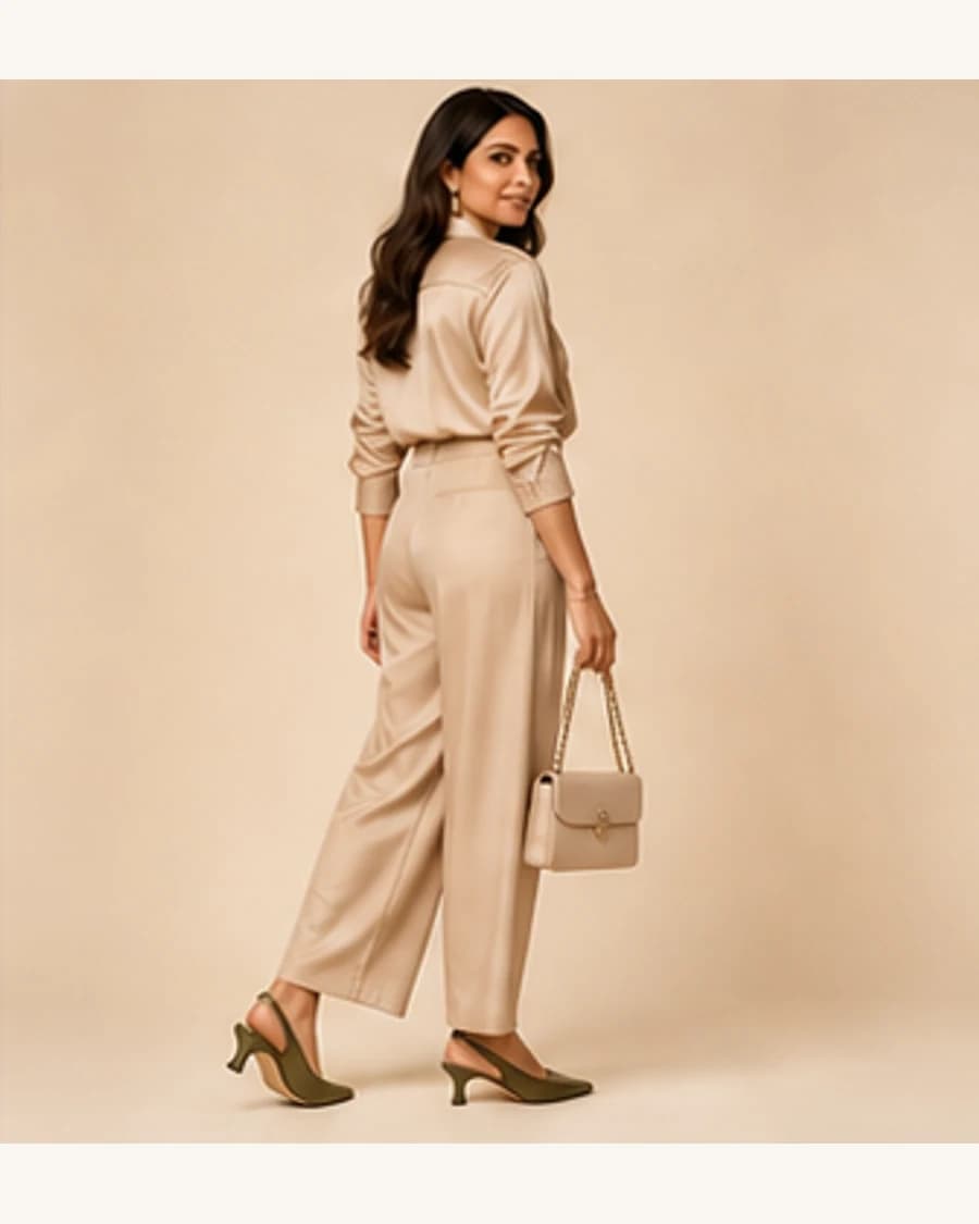 Riviera Kitten Heel Slingback: three-quarter styling view