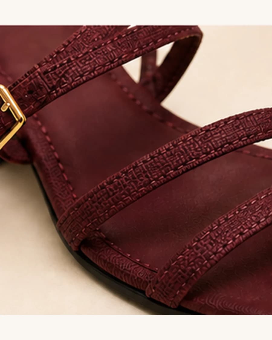 Riviera Strappy Sandal: close-up detail view